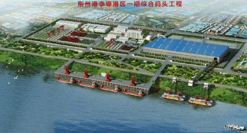 湖北一永久性砂石集并中心建成，總投資約2.5億元，年設(shè)計(jì)吞吐量360萬噸