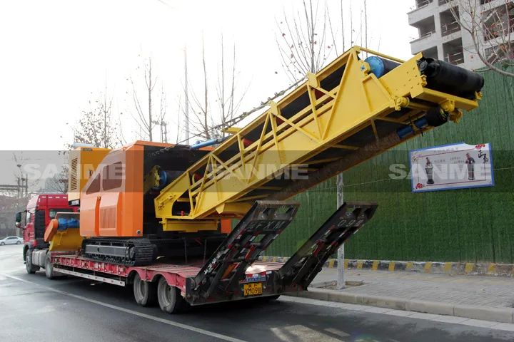 顛覆傳統(tǒng)裝車方式，山美履帶式取料機(jī)助您實(shí)現(xiàn)降本增效、節(jié)能減排！